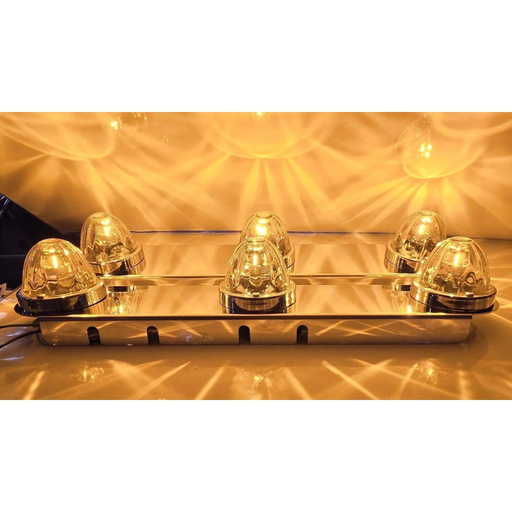 Peterbilt Front Radius Style Air Cleaner Brackets with 3 Watermelon Cutouts | JML Kustoms