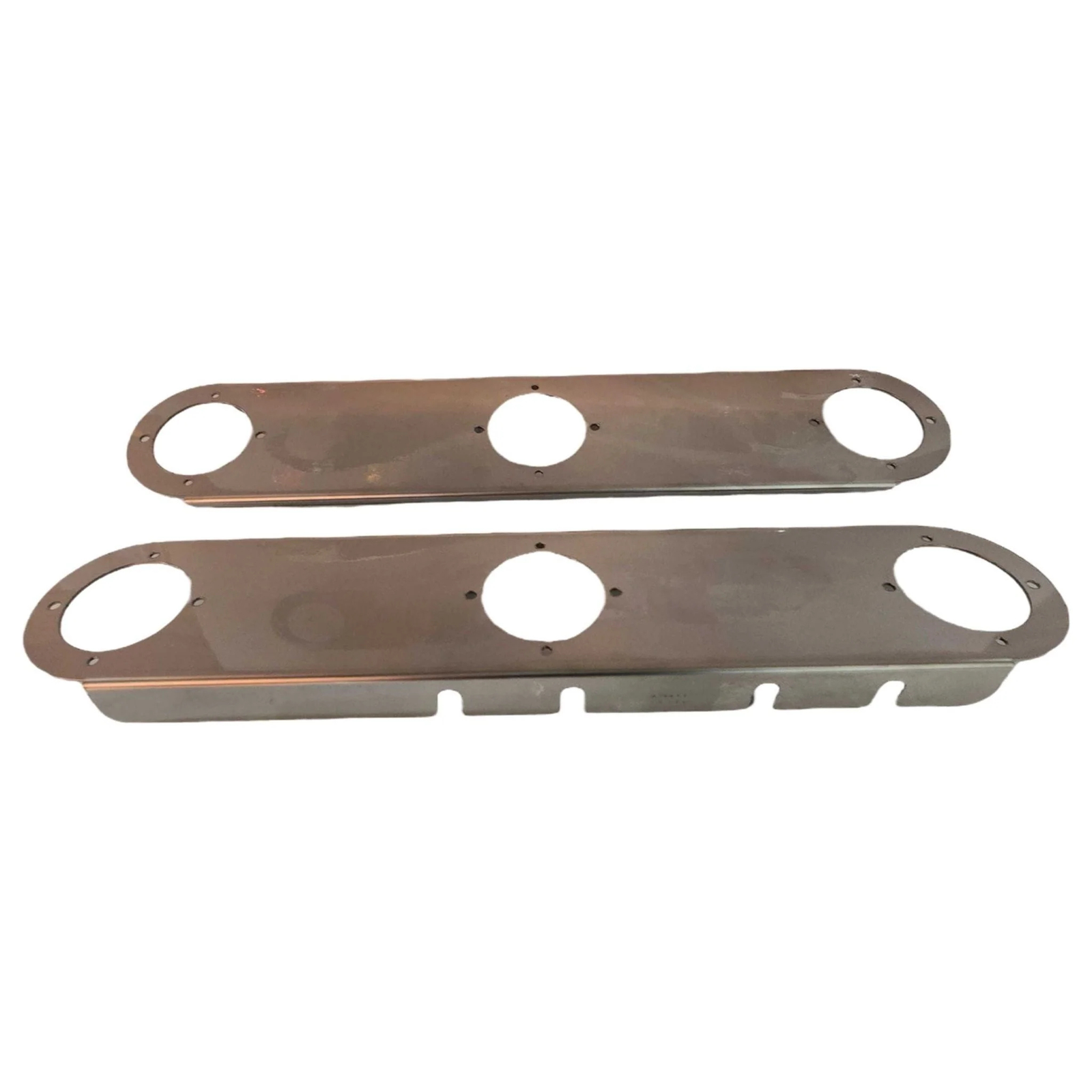 Peterbilt Front Radius Style Air Cleaner Brackets with 3 Watermelon Cutouts | JML Kustoms