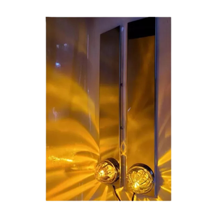 Rear Square Peterbilt 15 Inch Air Cleaner Bracket with Watermelon Cut-Out | JML Kustoms