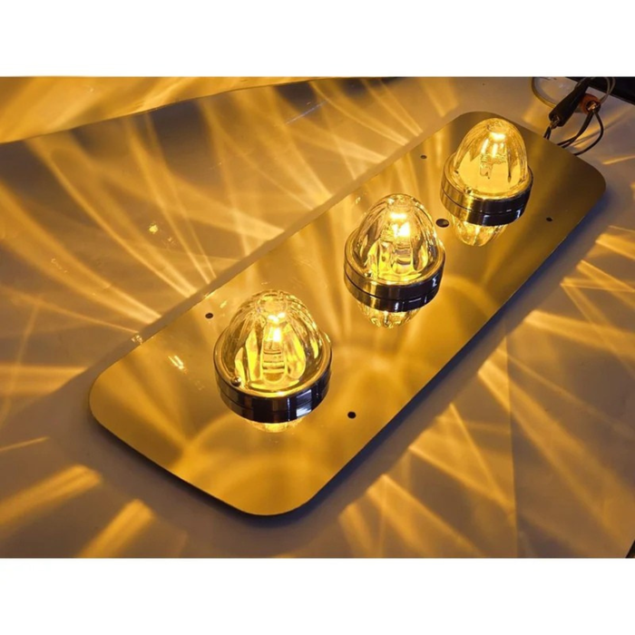 JML Kustoms – Peterbilt 63 Inch Ultra Cab Sleeper Light Plate 2008 Plus with OE Holes