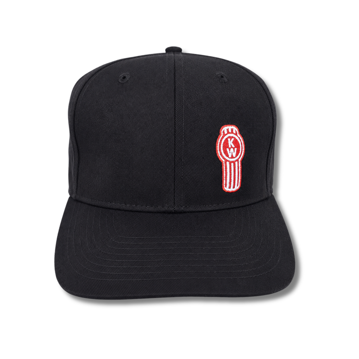 Kenworth Snap Back Hat Black Red Logo