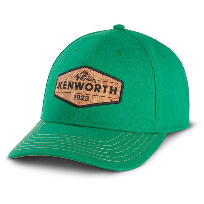 Kenworth Snap Back Hat Green Cork Applique