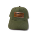 Kenworth Snap Back Hat Green Twill Leather Patch