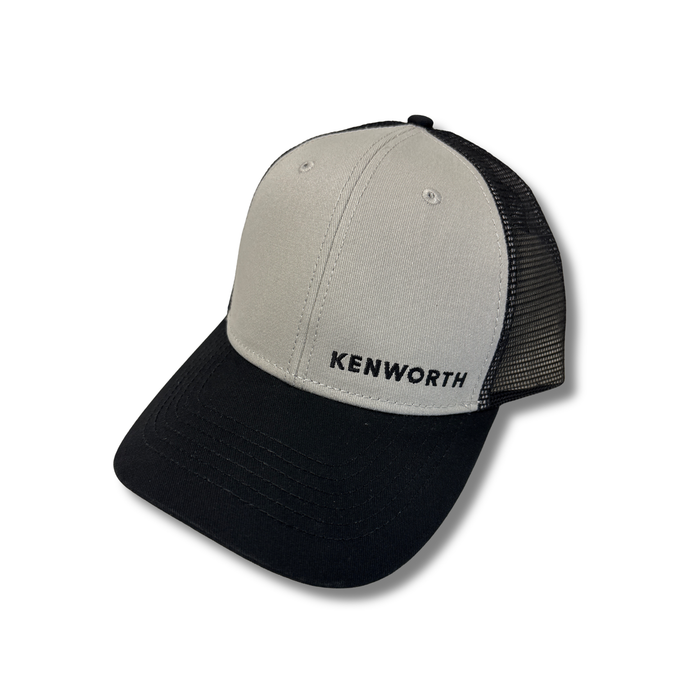 Kenworth Snap Back Hat Light Gray Black Two Tone