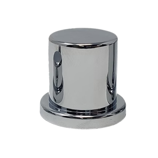3/4 Inch 18 mm Chrome Frame Bolt Cover Push On Top Hat Style | LifeTime Nut Covers