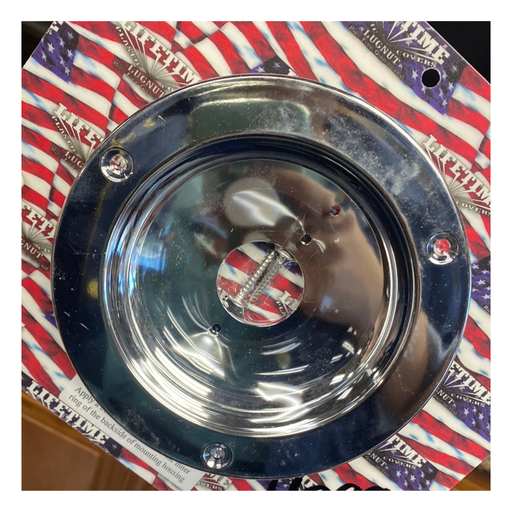 4 Inch Watermelon Light Housing Dish Style Chrome Plastic Adapter | Lifetime Nut Covers