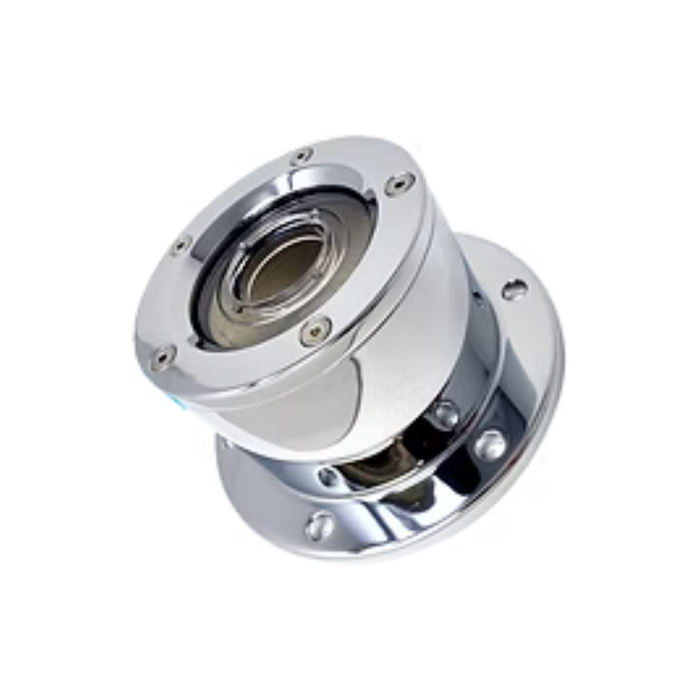 Front Oil Cap Cover with Sight Window 4.5 Inch Bolt Pattern | Chrome Plated Billet Aluminum | Lifetime Nut Covers