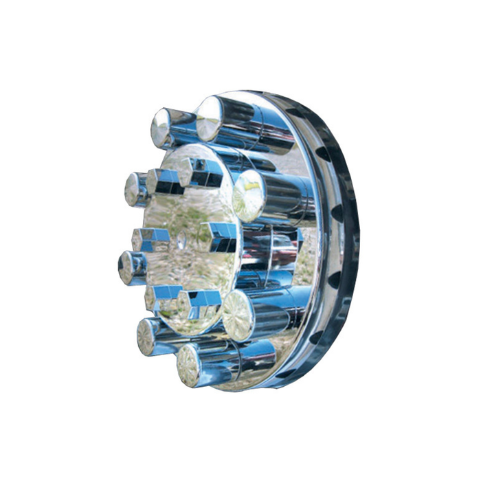 Rear Axle Cover Kit with Chrome Top Hat Lug Nut Covers | Lifetime Nut Covers