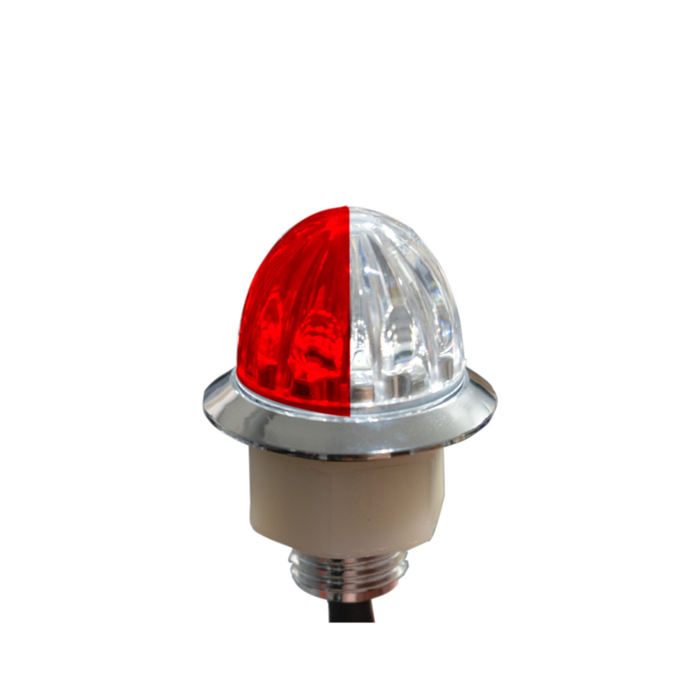 3/4 Inch Dual Color LED Watermelon Light 3-Wire | Red and White | National Truck Parts