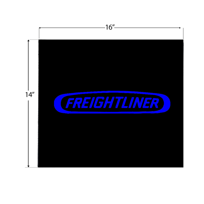 Freightliner Mud Flap 16 x 14 Matte Blue | National Truck Parts