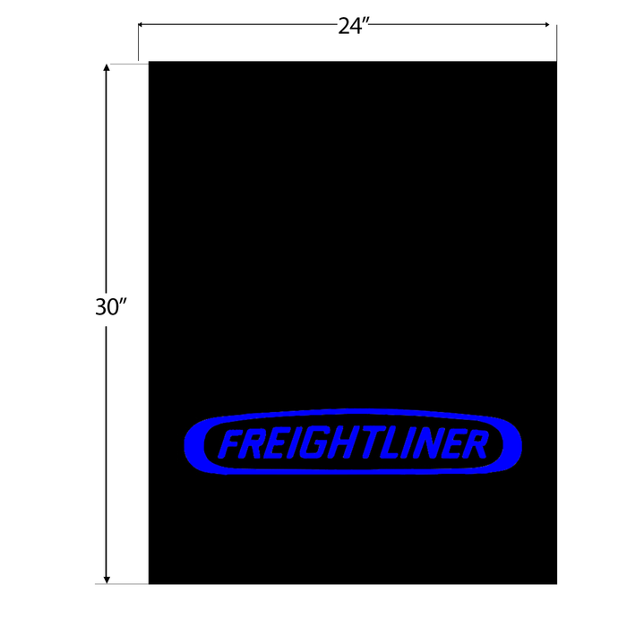 Freightliner Mud Flap 24 x 30 Matte Blue | National Truck Parts