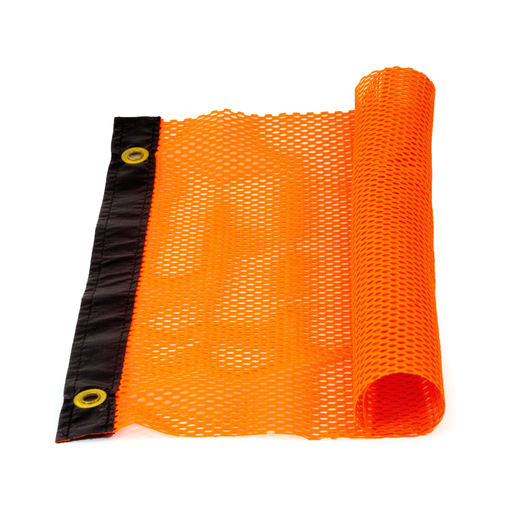 Heavy Duty Grommet Warning Flag Orange 18 Inch | National Truck Parts