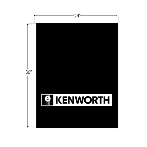Kenworth Mud Flap 24 x 30 White | National Truck Parts