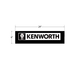 Kenworth Mud Flap 24 x 6 White | National Truck Parts