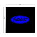 Peterbilt Mud Flap 16 x 14 Matte Blue | National Truck Parts