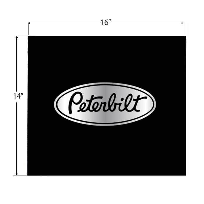 Peterbilt Mud Flap 16 x 14 Silver | National Truck Parts