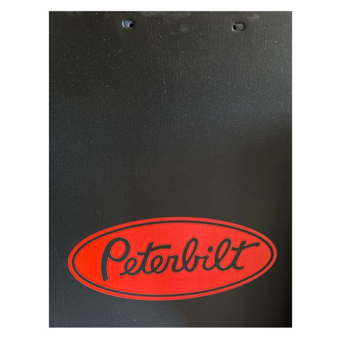 Peterbilt Mud Flap 24 x 30 Matte Red | National Truck Parts