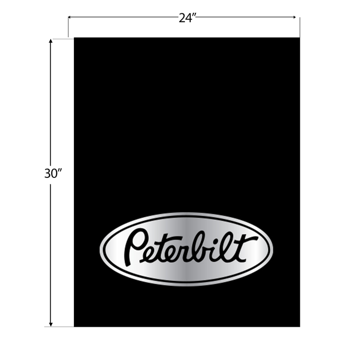 Peterbilt Mud Flap 24 x 30 Silver | National Truck Parts