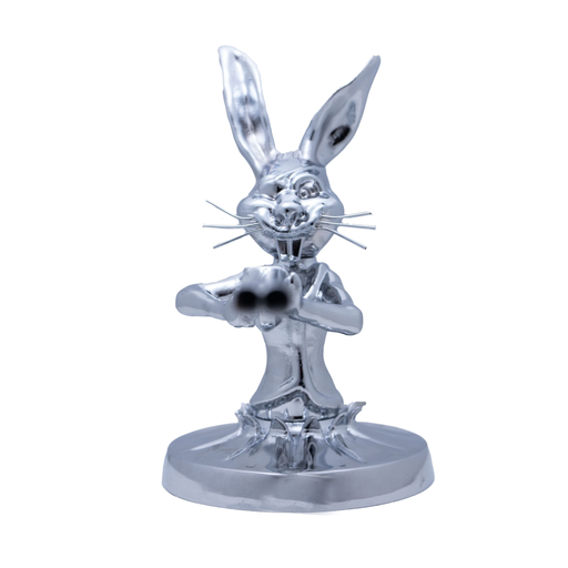 Shotgun Bunny Hood Ornament Chrome | National Truck Parts
