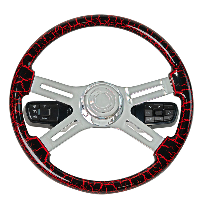 Smart Wheel Adapter Kit Black | Fits Peterbilt and Kenworth 2021 Plus Four Spoke | National Truck Parts