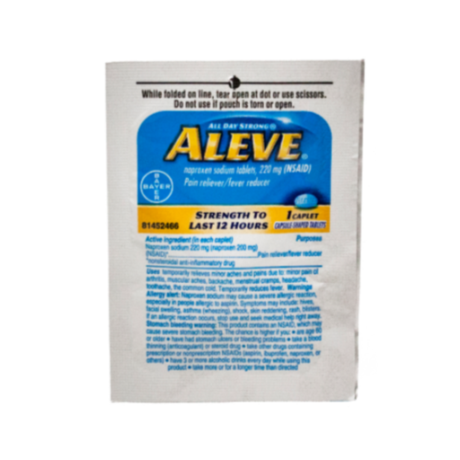 Aleve Pain Reliever Tablet 1 Count | The New Vernon Truck Wash