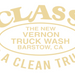 Class Logo Car and Truck Vinyl Decal Cream | The New Vernon Truck Wash