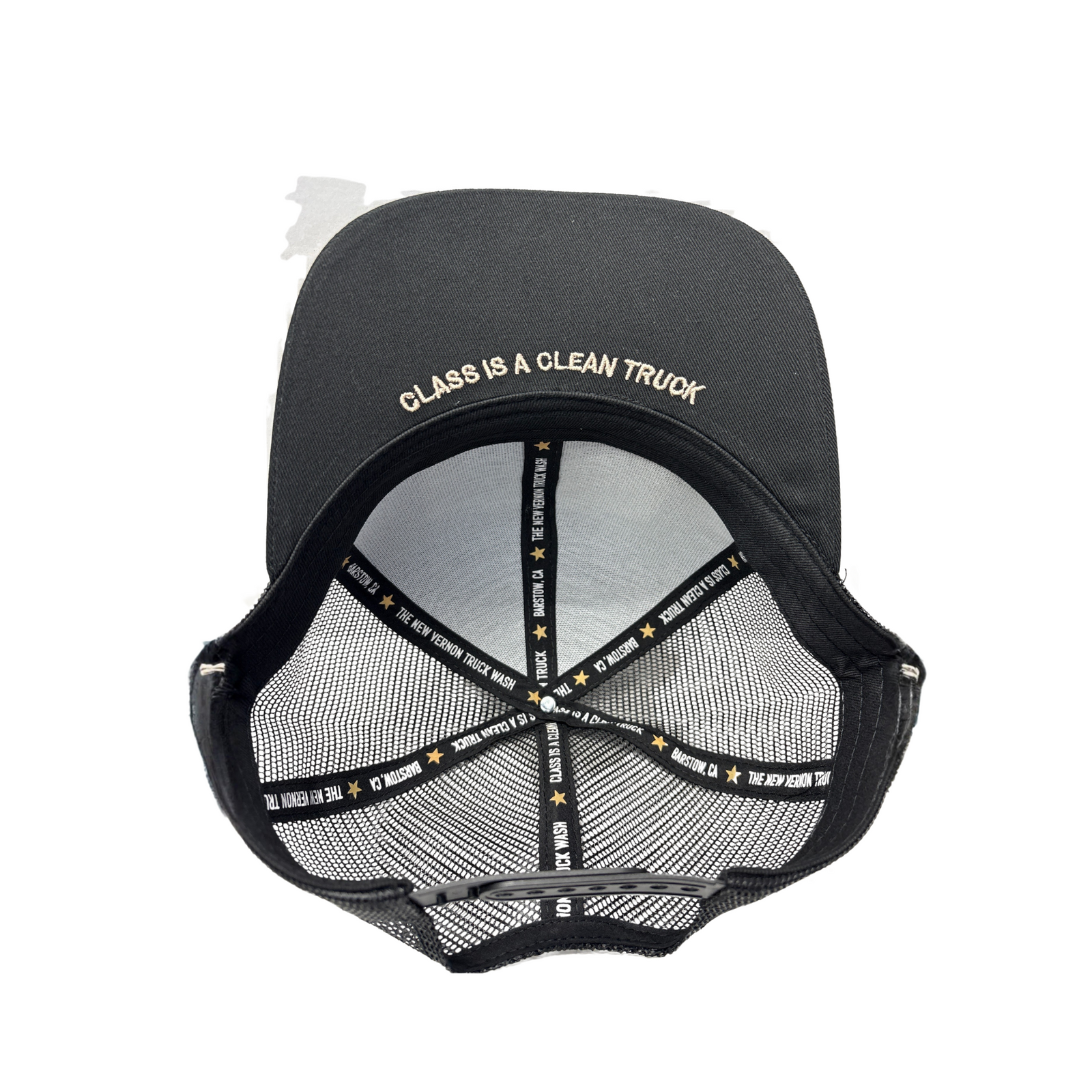 The New Vernon Truck Wash Logo Trucker Hat | Bronze Logo Interior Branding | Richardson 112