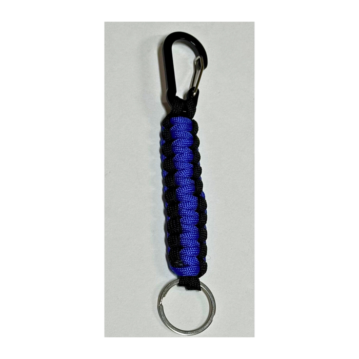 Paracord Keychain Blue Black | Paracord Gear