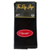Peterbilt Logo Door Handle Rag with Fancy Script | Black | Red Oval Logo | 2-Pack