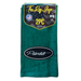 Peterbilt Logo Door Handle Rag with Fancy Script | Dark Green | Black Oval Logo | 2-Pack