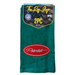 Peterbilt Logo Door Handle Rag with Fancy Script | Dark Green | Red Oval Logo | 2-Pack