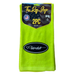 Peterbilt Logo Door Handle Rag with Fancy Script | Lime Green | Black Oval Logo | 2-Pack