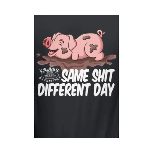 Playful Pig Logo Men’s Tank Top Same Sh!t Different Day | The New Vernon Truck Wash