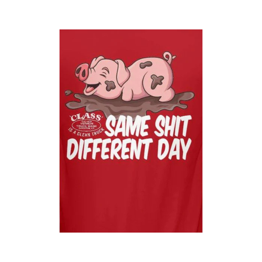 Playful Pig Logo Men’s Tank Top Same Sh!t Different Day | The New Vernon Truck Wash