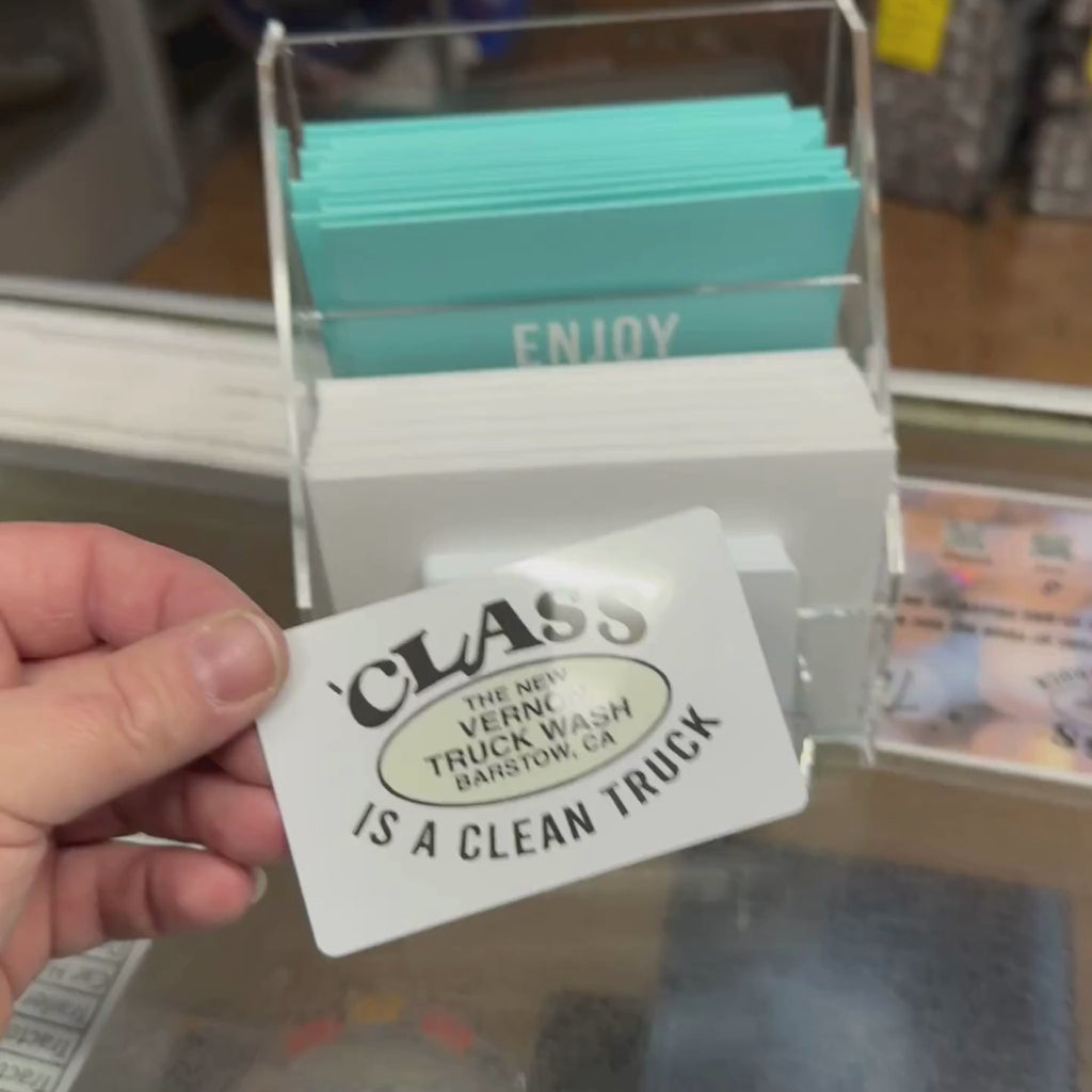 The New Vernon Truck Wash Gift Card | standard size | The New Vernon Truck Wash