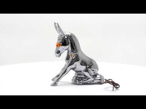 Donkey Hood Ornament with Lighted Eyes | Chrome | Grand General