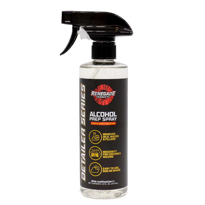 Alcohol Prep Spray 16oz | Surface Prep for Paint Plastic Glass | Renegade