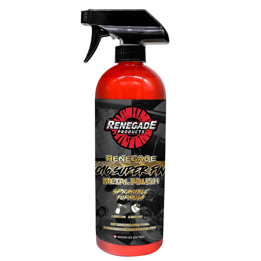 Q16 Super Fine Sprayable Metal Polish | 24 oz | High Gloss Mirror Finish | Renegade