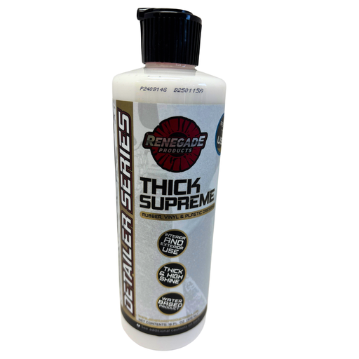 Thick Supreme Dressing | 16 oz | High Gloss Rubber Vinyl Plastic Protectant | Renegade