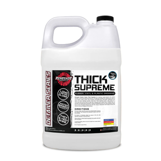 Thick Supreme Rubber Vinyl Plastic Dressing | 1 Gallon | High Gloss Finish | Renegade