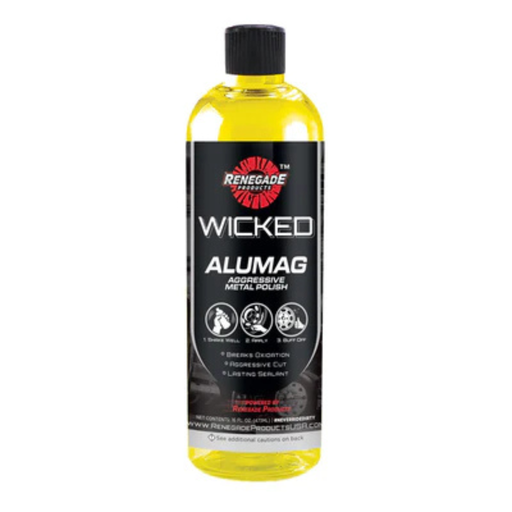 Wicked Alumag Aggressive Metal Polish | 16 oz | Heavy Oxidation Removal | Renegade
