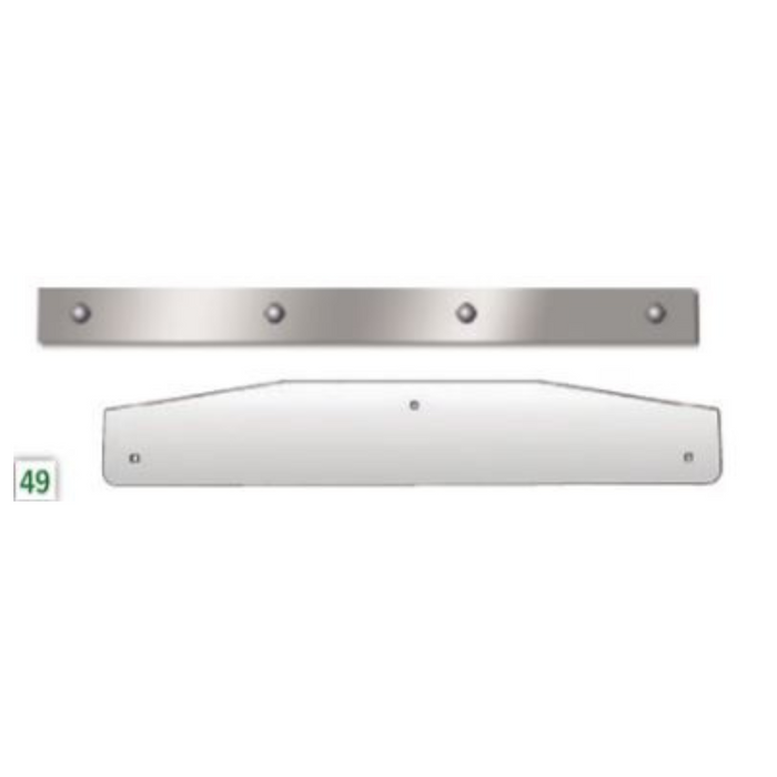 Bottom & Top Flap Weights Front Only with HW (Pair) | 24" | RoadWorks