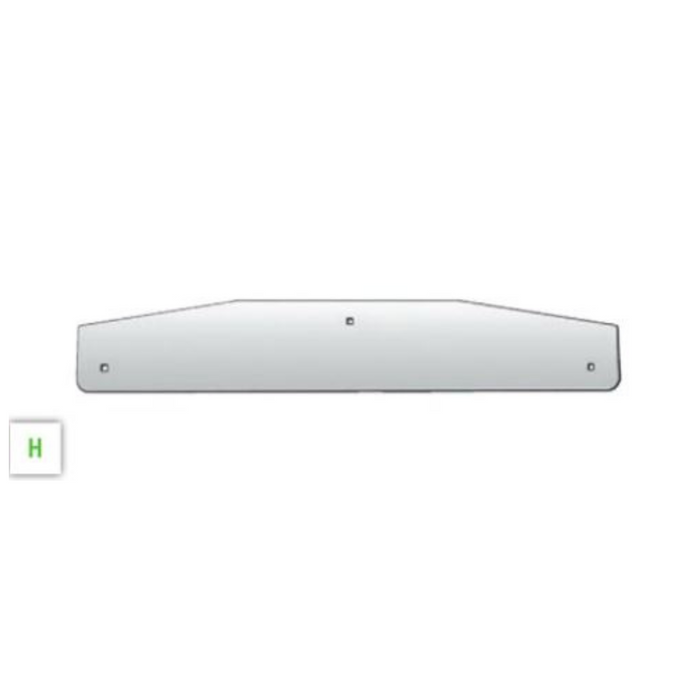 Tapered Mud Flap Weights with Louvered Back Plates | 24" | RoadWorks