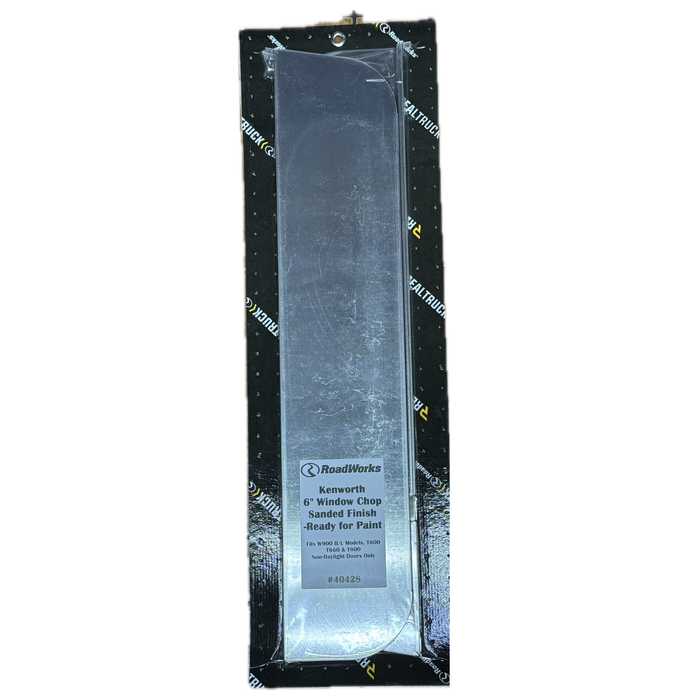6" Top of Door Chop | Sanded Stainless Steel | RoadWorks