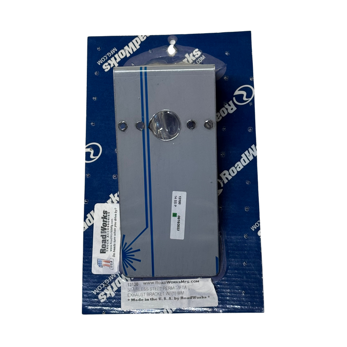 IFTA Exhaust Bracket with 1 Watermelon Light Cutout | RoadWorks