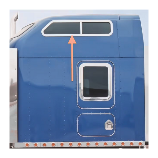 Studio Sleeper Double Window Trim | 86" | Kenworth | RoadWorks
