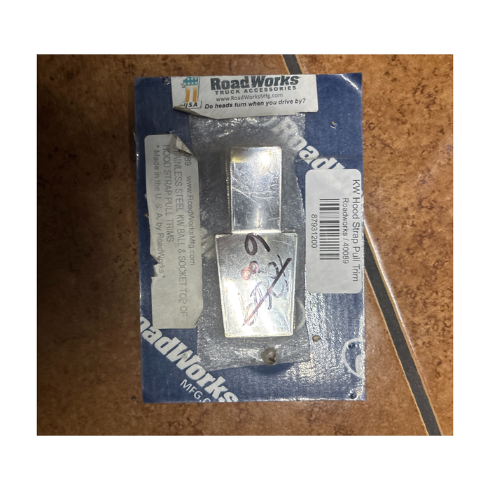 Kenworth Hood Strap Pull Trim Pair Packaging Worn Discounted | RoadWorks