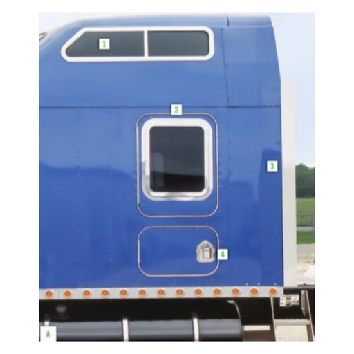 Studio Sleeper Door Window Trim | Kenworth | RoadWorks
