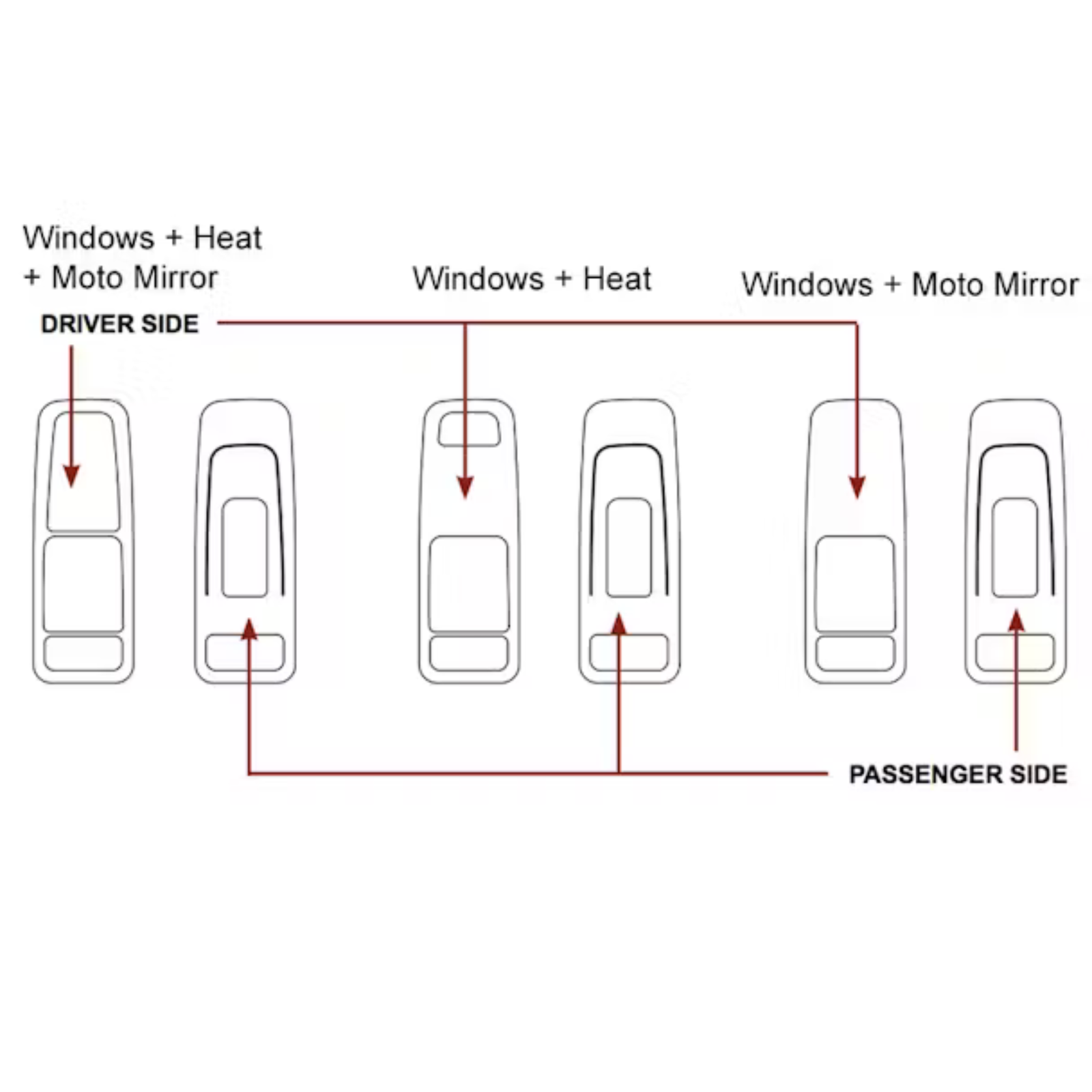 Kenworth T680/880 Power Window Trims | Driver & Passenger Side | Polished Stainless Steel | RoadWorks