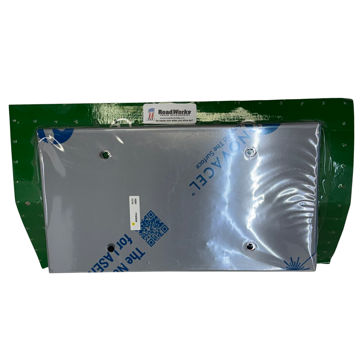 License Plate Holder Under Bumper Mount | Mirror-Polished Stainless Steel | RoadWorks